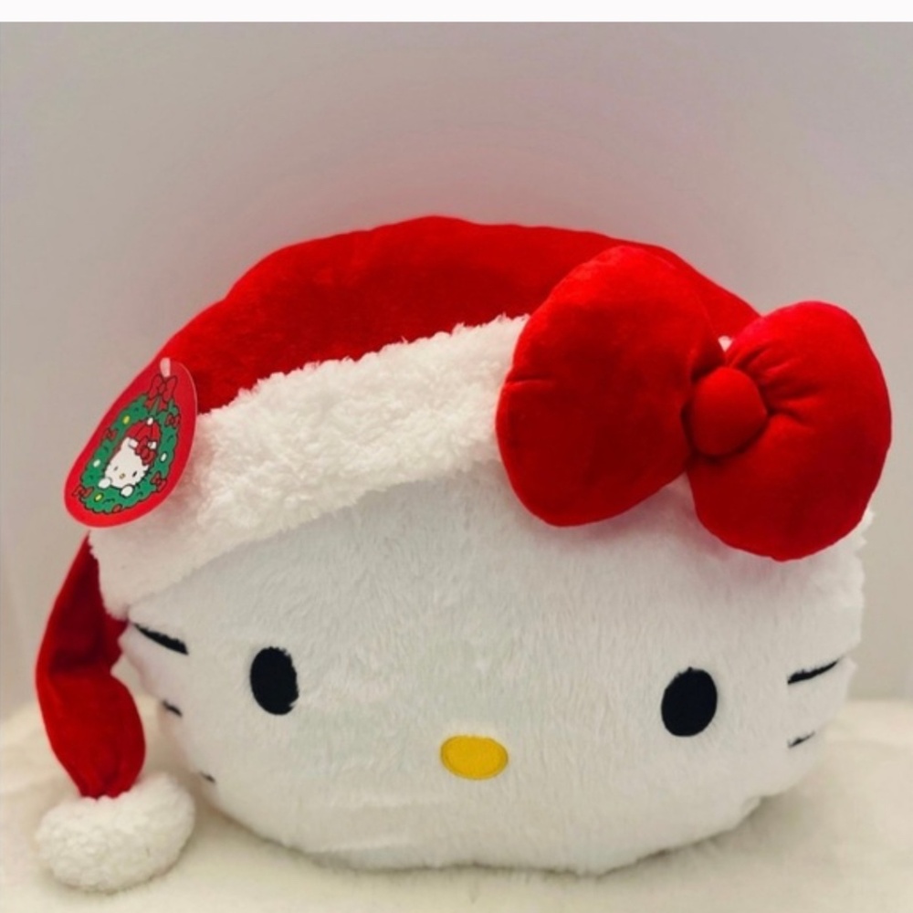 Santa hello Kitty pillow
